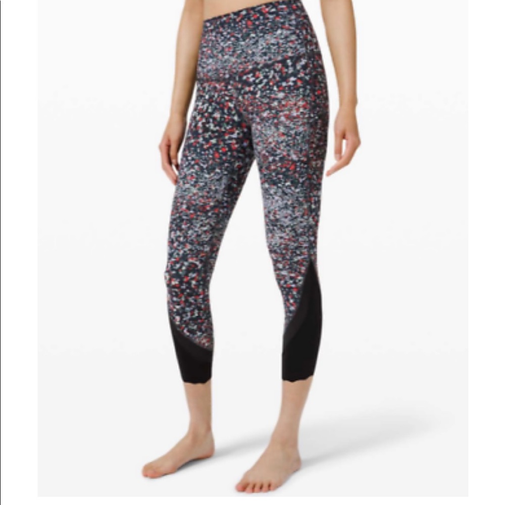NWT Lululemon Wunder Under HR Crop 23” *Sclp color: WBPM Size 2